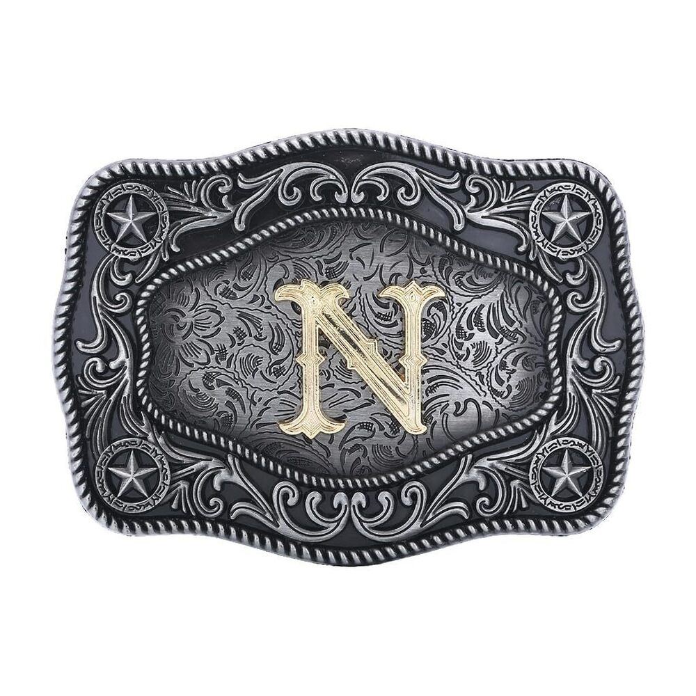 9229 Initial Letter Belt Buckle Western Cowboy Texas Belt Buckles